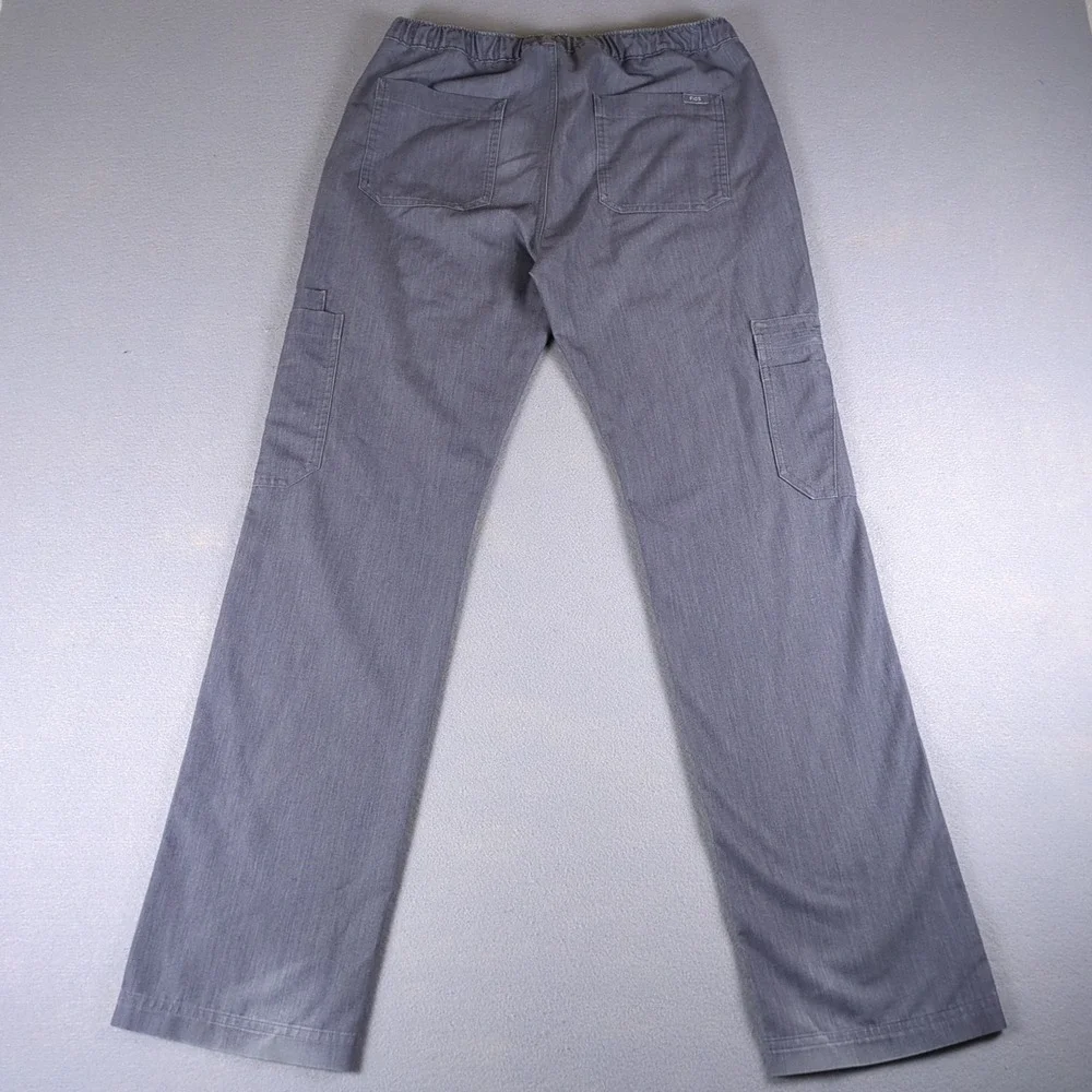 Figs Cairo Cargo Scrub Pants Mens Small Graphite Gray Straight Leg Technical